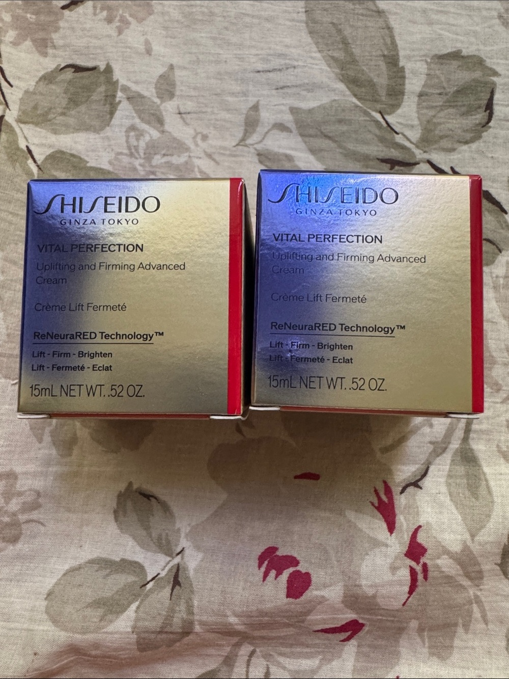 Shiseido Vital Perfection Lifting and Farming Advanced Cream - set of two